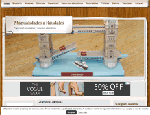 Tablet Screenshot of manualidadesaraudales.com